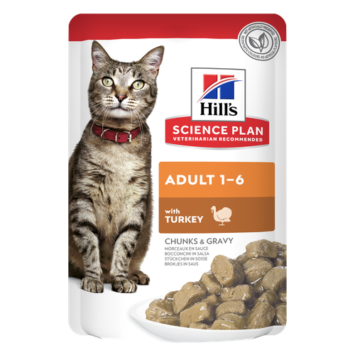 Hill's Cat Adult Pouch - Turkey In Gravy