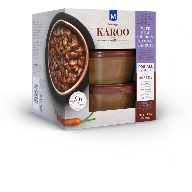 Karoo Adult Cat Wet Food Chicken & Lamb 12 x 375g