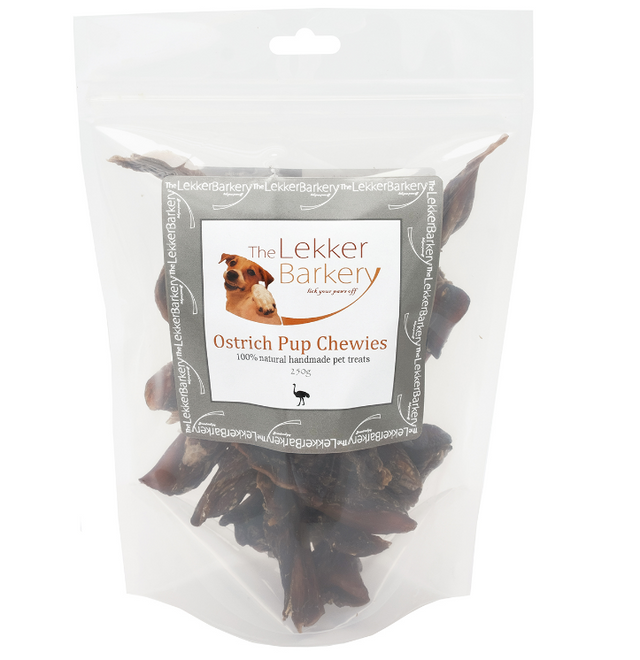 The Lekker Barkery Ostrich Pup Chewies