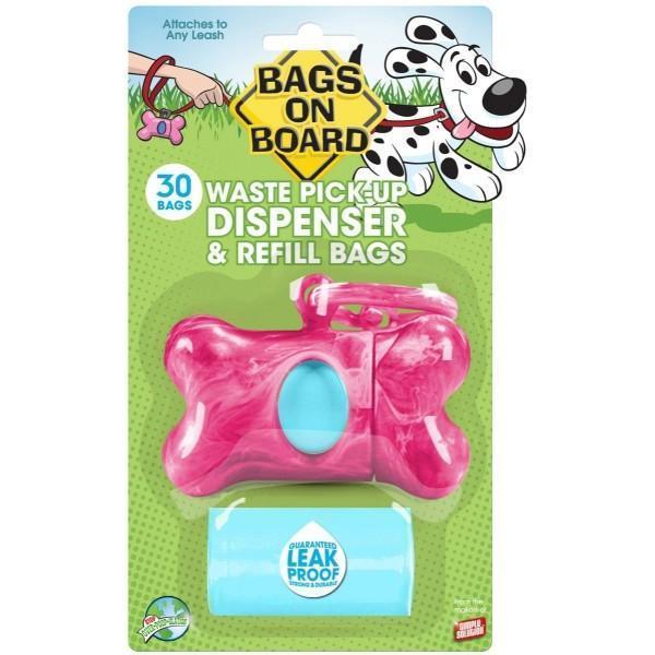 BagsOnBoard Dispenser Marble Bone + 30 Bags