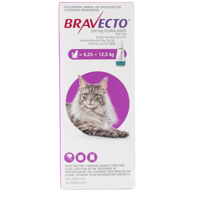 Bravecto Spot On Cat - Large (6.25 - 12.5 kg)