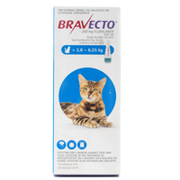 Bravecto Spot On Cat- Medium (2.8-6.25kg)