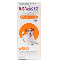 Bravecto Spot On For Small Dogs (4.5kg-10kg)