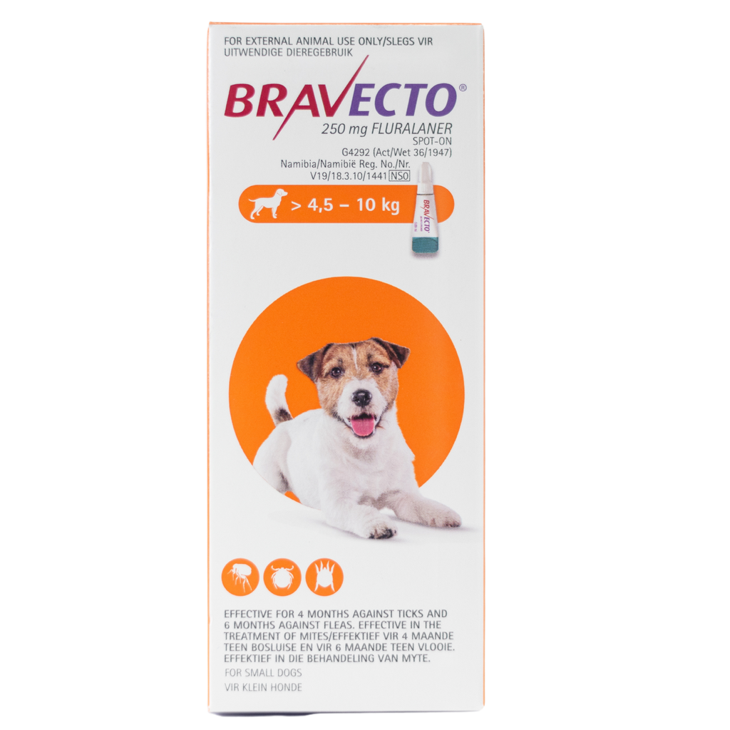 Bravecto Spot On For Small Dogs (4.5kg-10kg)