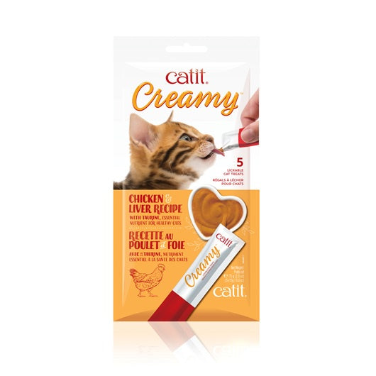 Catit Creamy Lickable Treat - Chicken Flavour 5 Pack