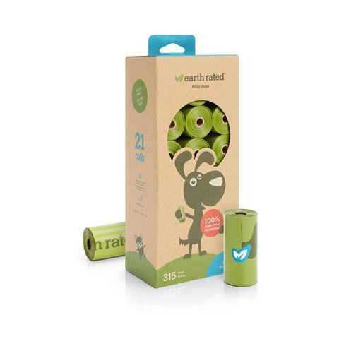 Earth Rated 315 Count Unscented Degradable Bags Bulk 21 Refill Rolls