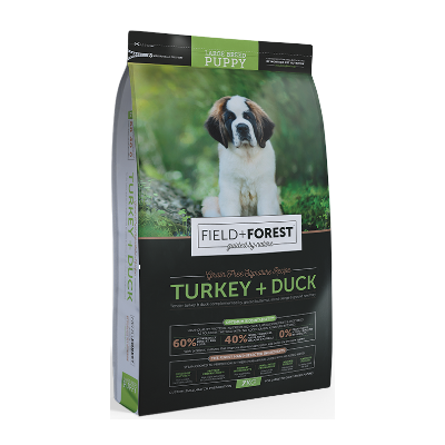 Field and Forest Puppy Food for Large Breeds - Turkey and Duck