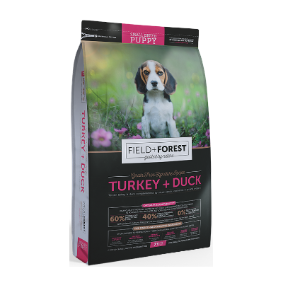 Field and Forest Puppy Food for Small and Medium Breeds - Turkey and Duck