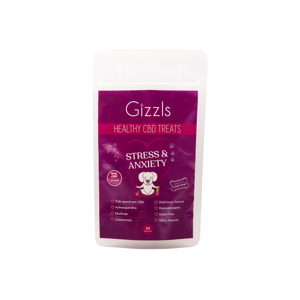 Gizzls Small Dog Stress & Anxiety CBD Treats Pet Plus