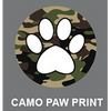 Instant Tag - Camo Paw Print