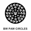 Instant Tags - BW Paw Circles