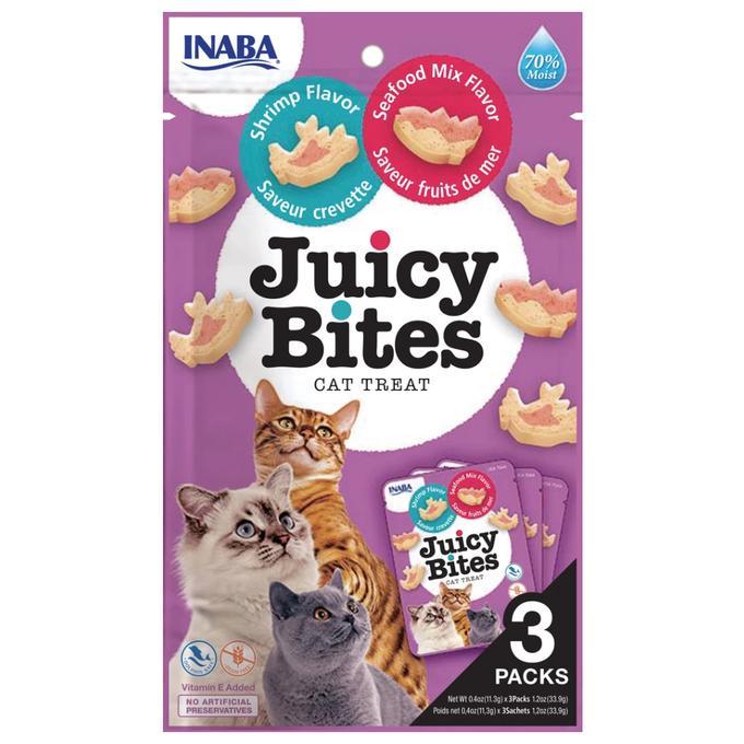 Juicy Bites Treat Shrimp and Seafood 3x11.3g Packets