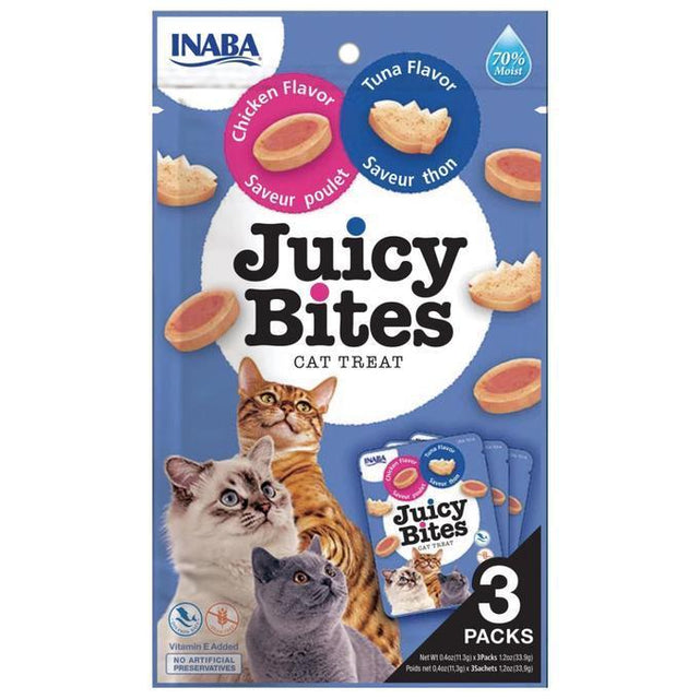 Juicy Bites Treat Tuna and Chicken 3x 11.3g Packets