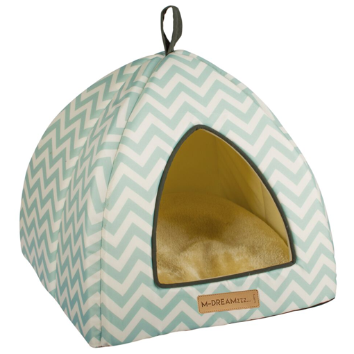 M-Pets Cat Bed Tasmania Tipi - Blue/White