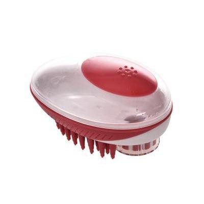 M-Pets Rubeaz Soap Dispensing Bath Grooming Brush for Dogs