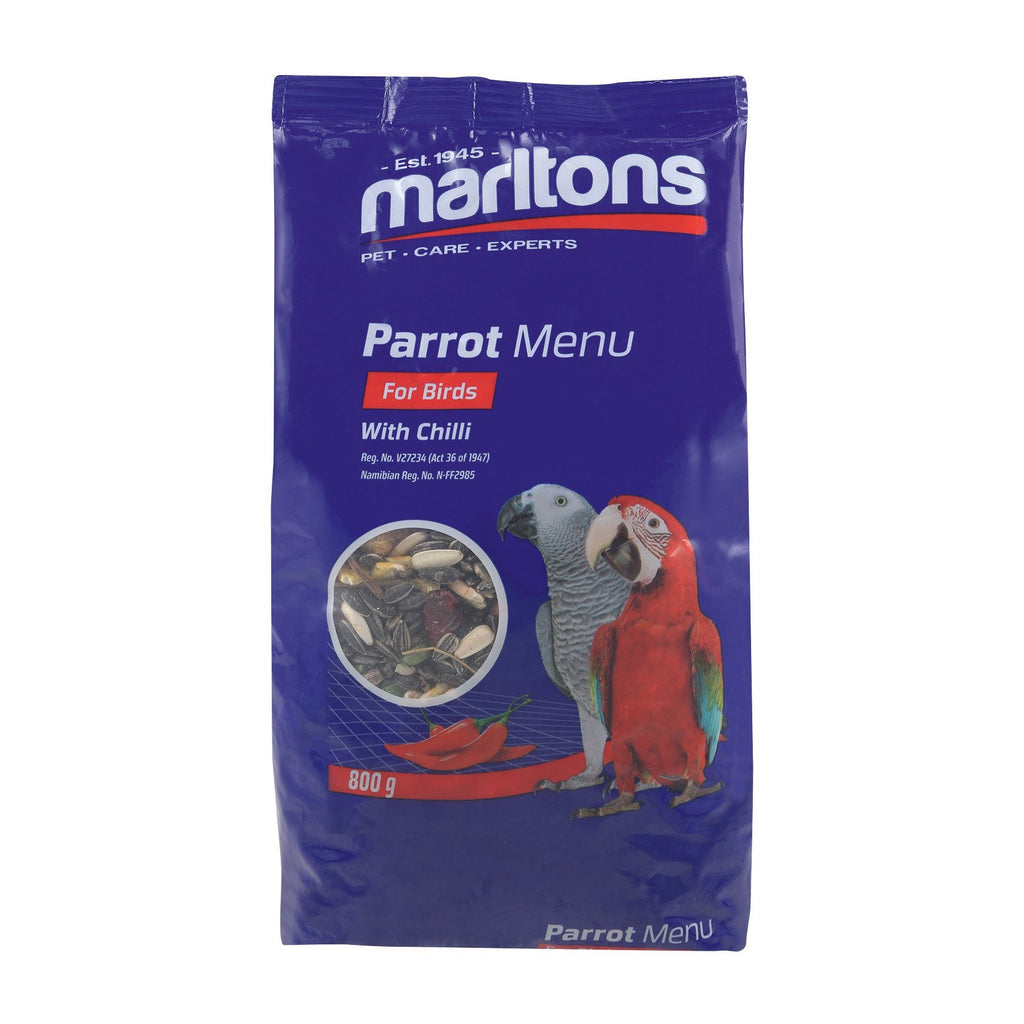 Marltons Premium Parrot Food Chilli 800g (Pack of 10)
