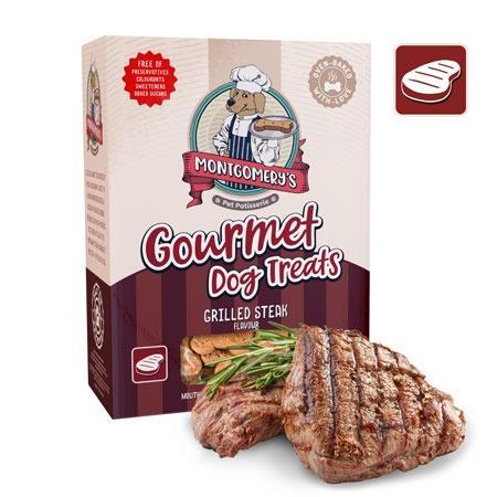 Montgomery's Gourmet Dog Treats - Grilled Steak Biscuits 1KG