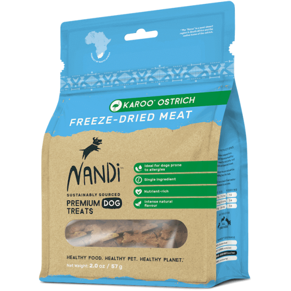 Nandi Freeze Dried Treats - Karoo Ostrich