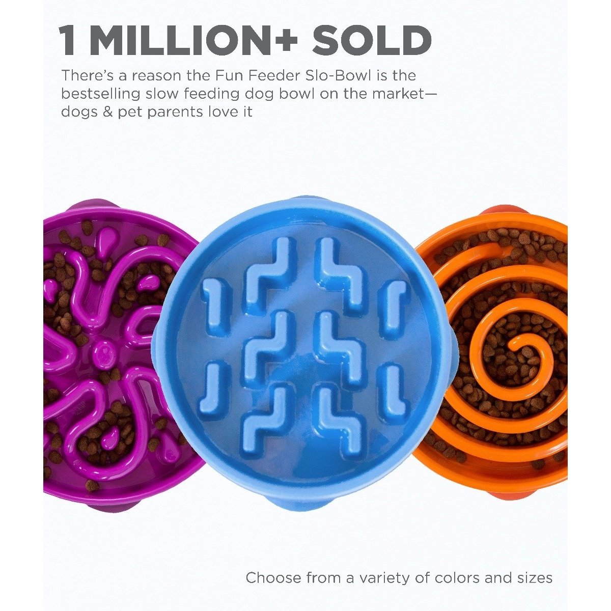 Outward Hound Fun Feeder Blue Pet Plus1