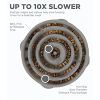 Outward Hound Fun Feeder Grey