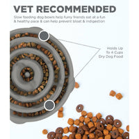 Outward Hound Fun Feeder Grey