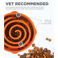 Outward Hound Fun Feeder Orange