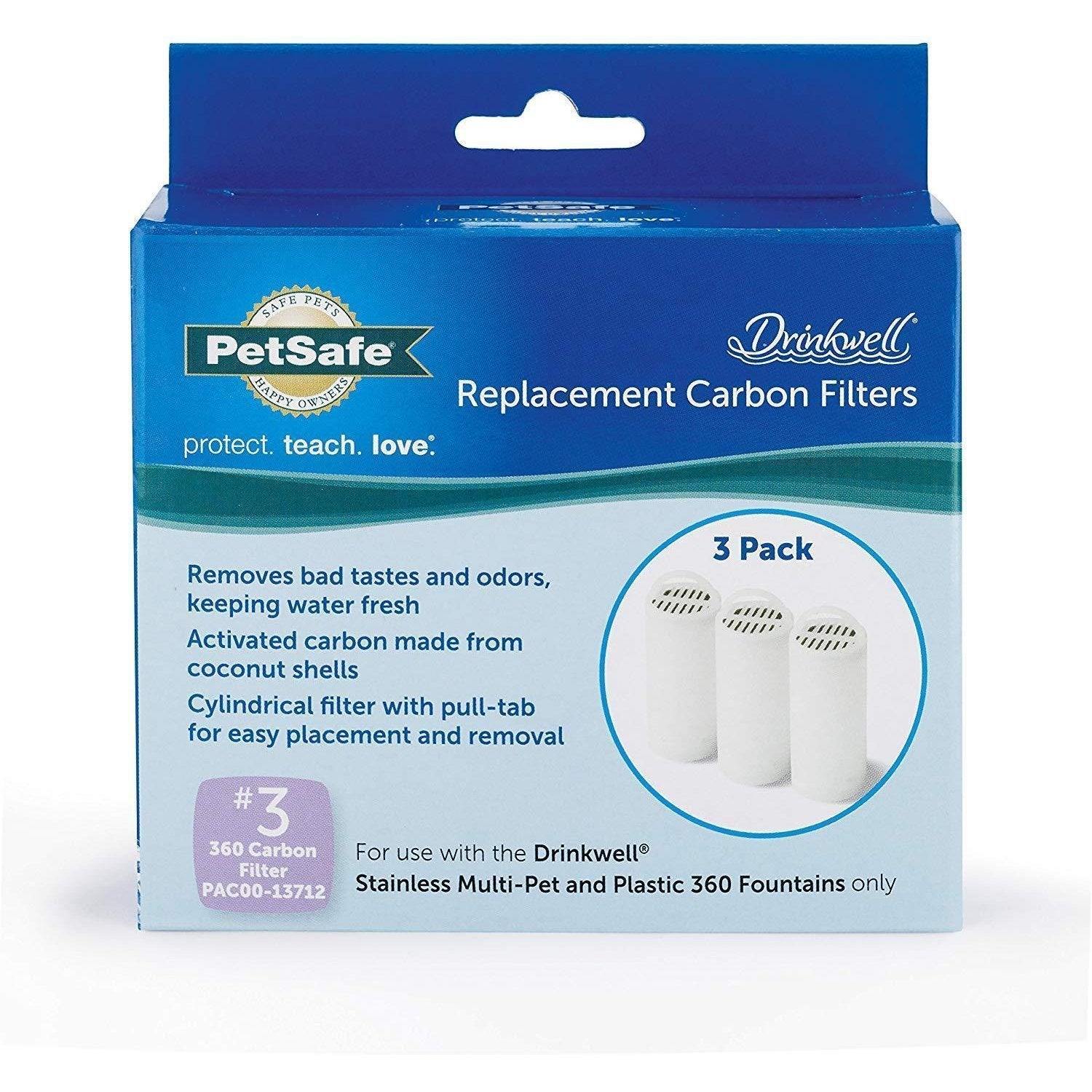 Petsafe Drinkwell 360 Charcoal Replacement Filter (3 Pack) Pet Plus