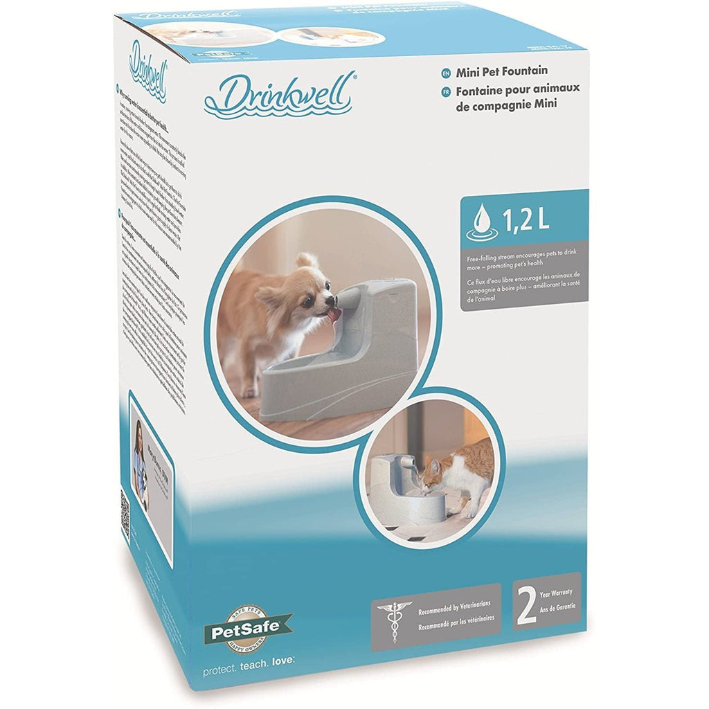 Petsafe Drinkwell Pet Fountain 1.2 Litre Mini Pet Plus