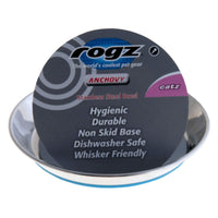 Rogz Anchovy Stainless Steel Bowl - Blue