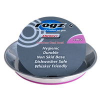 Rogz Anchovy Stainless Steel Bowl - Pink
