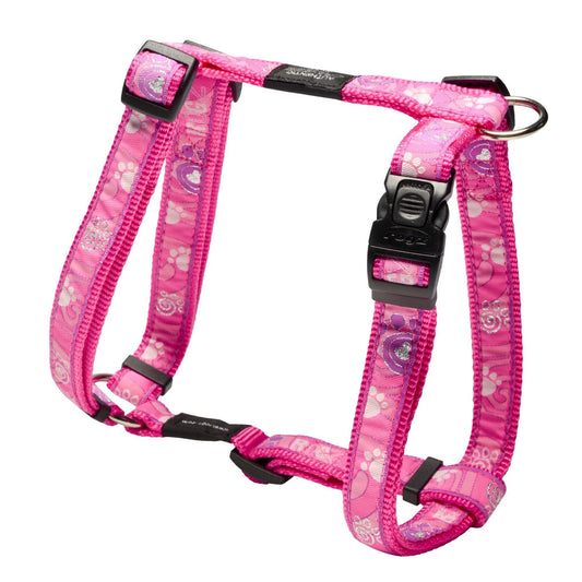 _Rogz Fancy Dress H-Harness - Pink Paw
