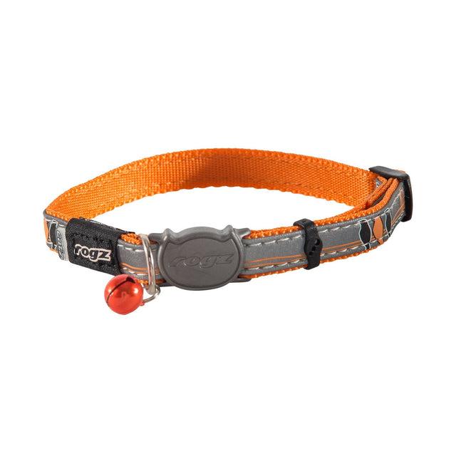 Rogz Nightcat Collar - Orange