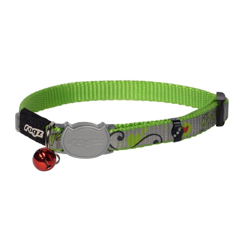 Rogz Reflectocat Collar - Lime