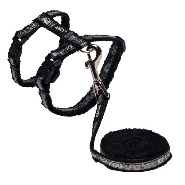 _Rogz SparkleCat Harness and Lead Set - Black