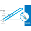 Rogz Utility Control Multi Lead - DayGlo