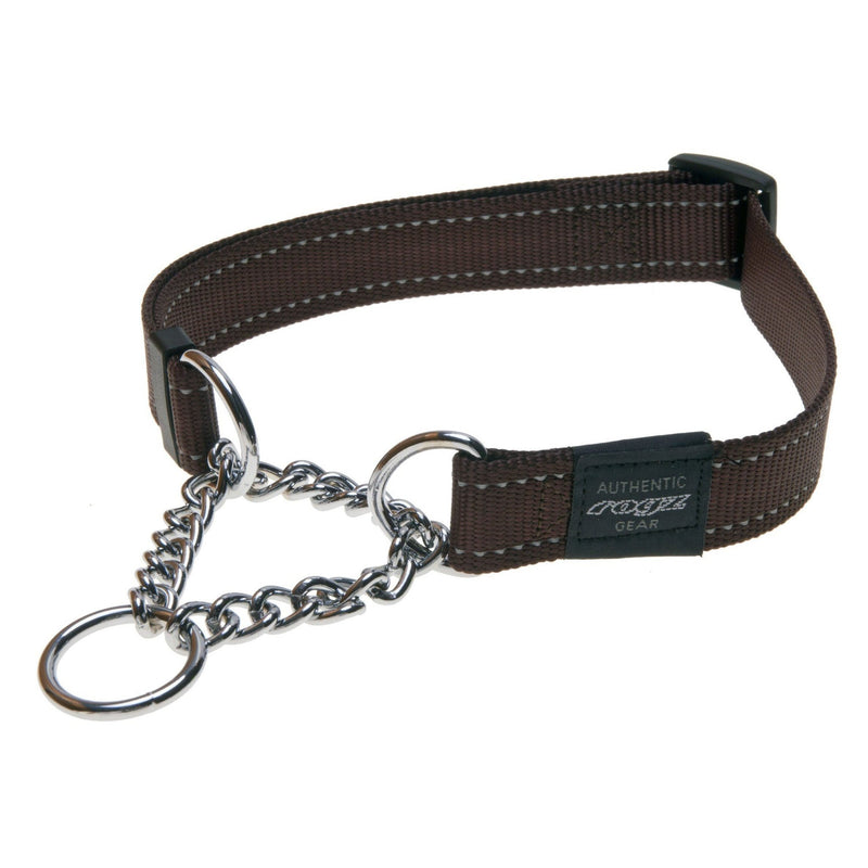 Rogz Utility Obedience Half-Check - Chocolate