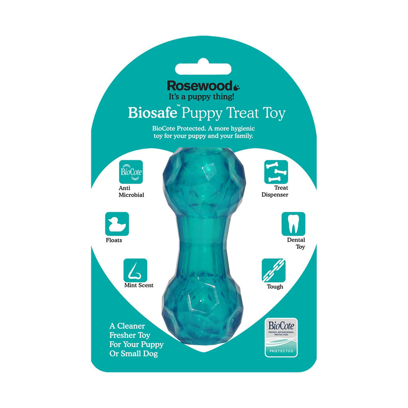 Rosewood Biosafe Puppy Treat Dumbbell
