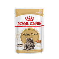 Royal Canin Breed Specific Wet Cat Food - Feline Maine Coon Wet Pouches (Box of 12)