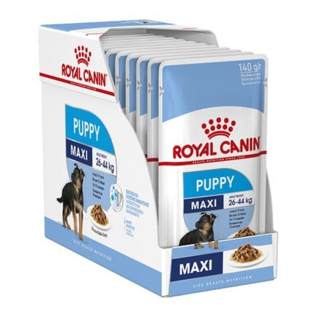 Royal Canin Size Health Wet Dog Food - Maxi Puppy Pouches (Box of 10x140g)