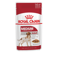 Royal Canin Size Health Wet Dog Food - Medium Adult Pouches (Box of 10x140g)