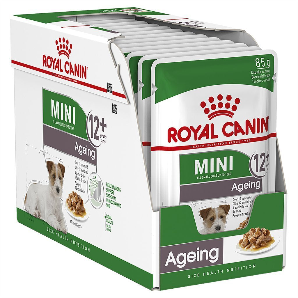 Royal Canin Size Health Wet Dog Food - Mini Ageing 12+ Pouches (Box of 12x85g)