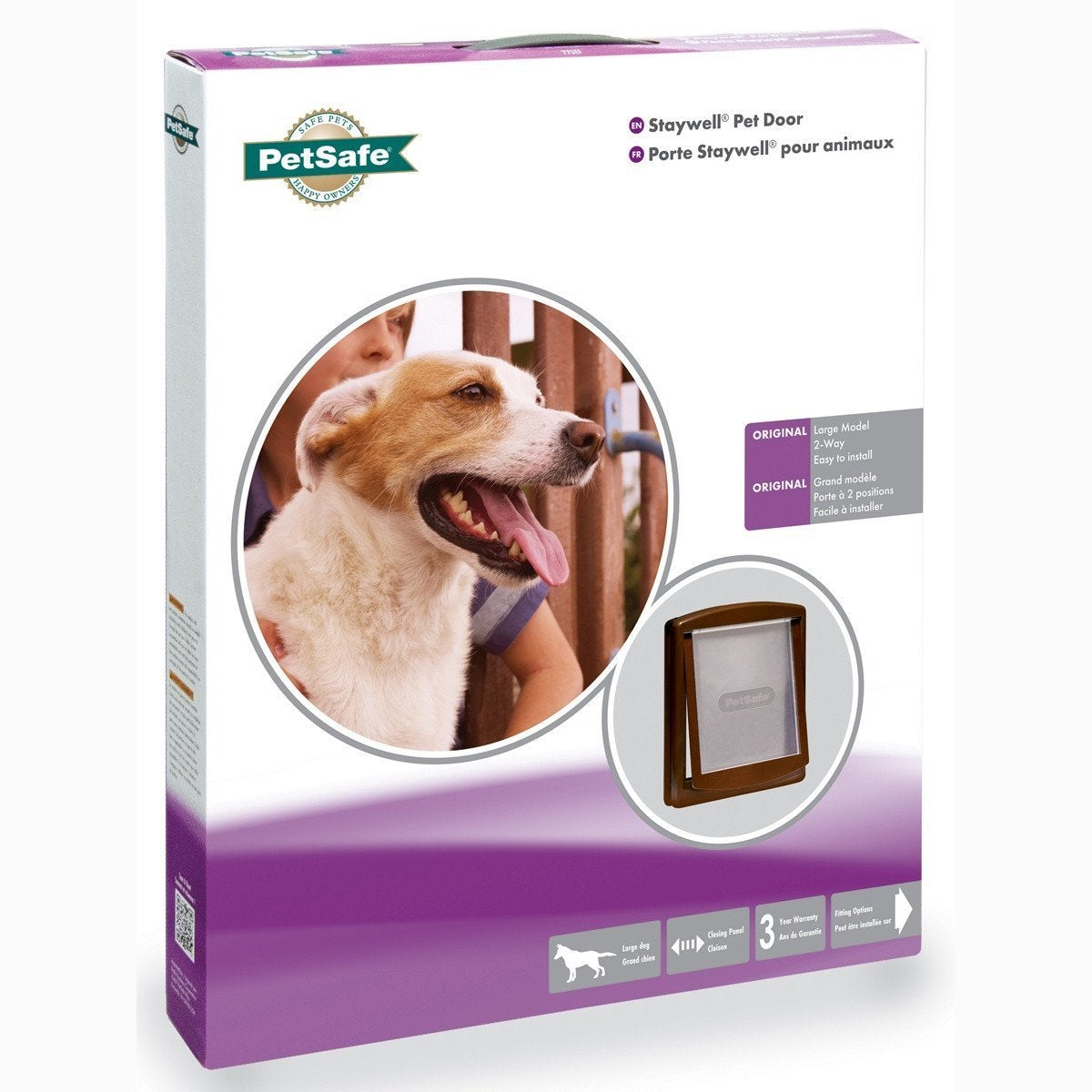 _Staywell Pet Door Original 2 Way Large Brown 775