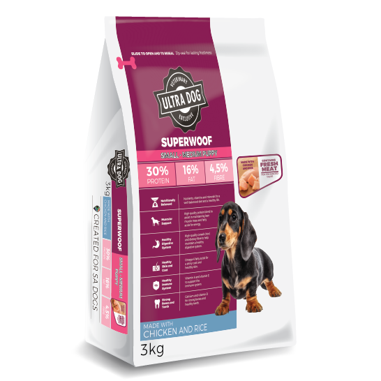 Ultradog Superwoof Small-Medium Breed Adult Beef & Rice
