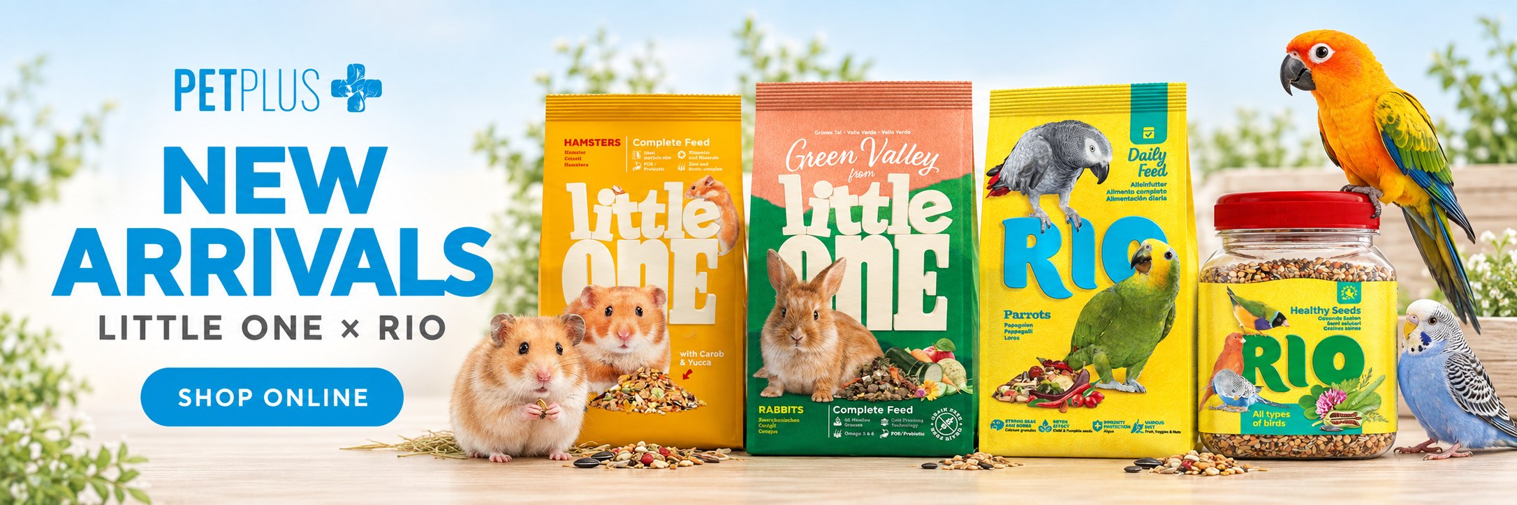 New Little One small pet and RIO bird products now available online